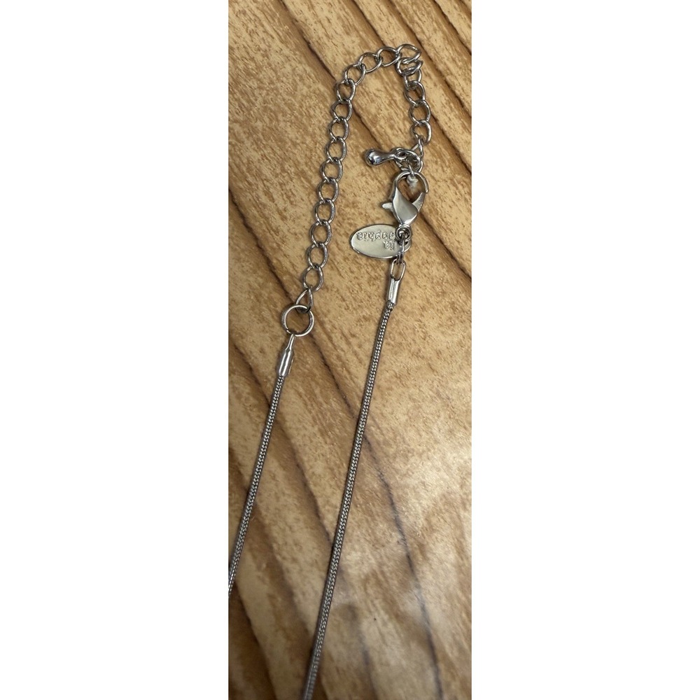 Lia Sophia Cluster Silver Tone Beads Charm Pendant‎ Necklace Adjustable
